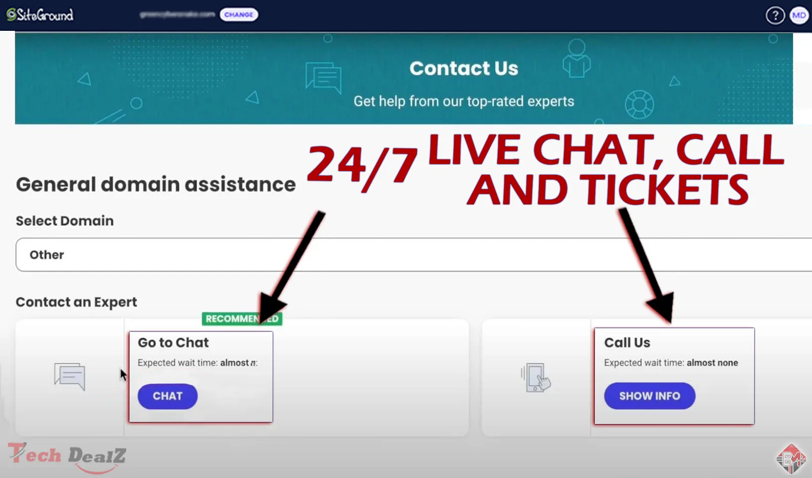 SiteGround key features