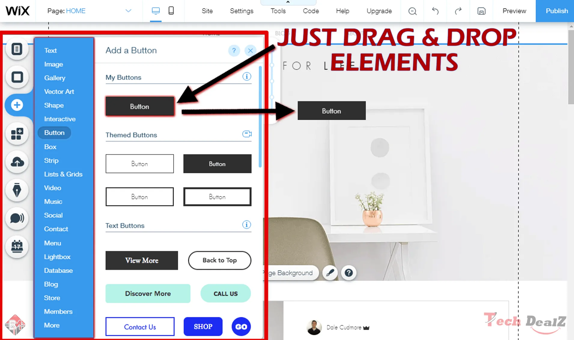 Top Key features of wix