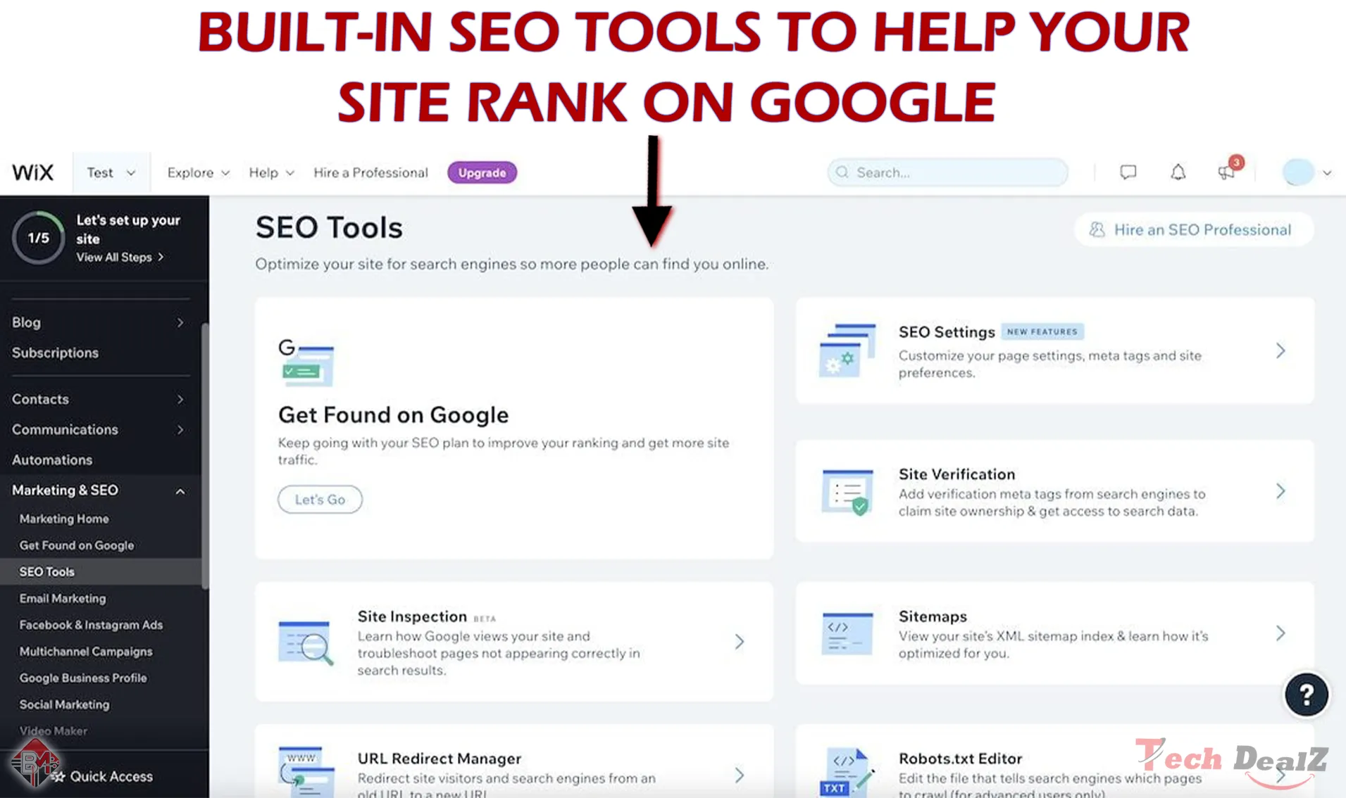 Top Key features of wix