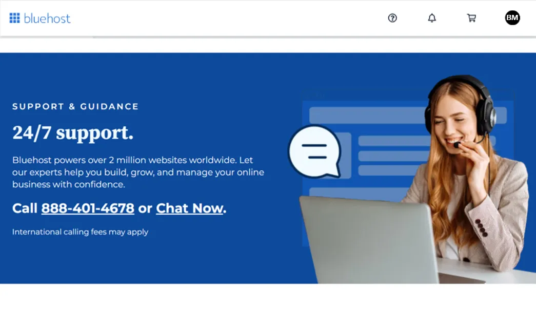 bluehost key features