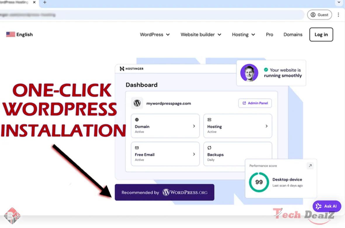 key Features of hostinger